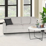 Milano 3 Seater Sofa Set Polyester Fabric Multilayer Two Pillows Attached Individual Pocket Spring V43-SOF-MLN-3SGR