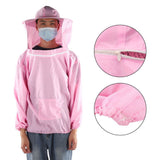 Outdoor Beekeeping Protective Veil Jacket Breathable Bee Suit Beekeeper Supplies AccessoryPink V1294-YM0901-3111200065211