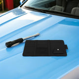 3pcs Car Visor Storage Pouch PU Organizer for Cars and Trucks Black, Sun Visor Pocket with Quick V1370-AZ4-11407