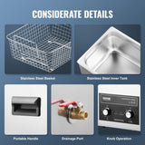 VEVOR 10L Ultrasonic Cleaner with Heater Timer & Basket Digital Sonic Machine V952-XNKZCSBQXJ10U68GEV3
