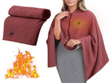 Lgcasl Heated Shawl for Women Heated Blanket with Soft Knit Shawl Zippered Wrap Usb Powered Blanket V1189-LWWAL-20260325-02480