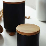 SKISUNO Ceramic Airtight Canister Set for Kitchen Storage, Spice Jars Container for Household Pantry V1189-WXFWAL-20260326-02420