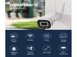 UL-tech Wireless CCTV 3MP 2 Cameras Square CCTV-CAM-WF-P4-X2