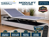 Therapedic Modulift Hospital Grade King Single Electric Adjustable Bed Base with Massage & Wire ADJ-BED-460-KS
