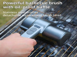 3-in-1 Sliver Cordless Electric Grill Cleaner Built-in LED & USB Charging - Waterproof High Power V888-ELOSUNG49178