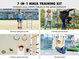 Ninja Warrior Obstacle Course for Kids, 2 x 17m Weatherproof Slacklines, 227kg Weight Capacity V952-RZX562YC11J0F2X1FV0