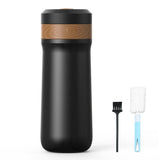 Insulated French Press Pot 320ml Outdoor Travel Portable Stainless Steel Insulated French Press Pot V1263-JX-7370