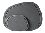 Diatomaceous Earth Plant Saucer for Indoor, 2 Pack Irregular 6.7 Inch 12 Inch, Instant Dry Pot V1192-AZ-W-0934