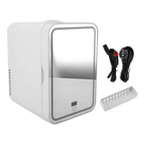 Portable Mirrored Beauty Fridge Withing 8L Mini Fridge Skin Care Makeup Storage with Mirror V1294-YM0901-3113240145612
