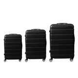 Slimbridge 3PC Luggage sets Suitcase Black LG1010-BK