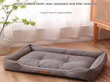 Blue Rectangular Pet Bed with Removable Cooling Mat Durable 600D Oxford Fabric Dog & Cat Bed, V888-ELOSUNG48566