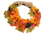Artificial Fall Wreath Door Hanging Maple Leaf Wreath Garland Home Festival Decoration V1294-YM0710-3115210132811