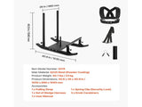 Weight Sled, Steel Power Sled, Fitness Strength Training Sleds for Athletic Exercise Speed V952-SZXQHSSYZTZD6BWW8002V0