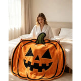 Halloween Pumpkin-Shaped Flannel Throw Blanket, Soft & Warm, Must-Have Creative Home Decor! V1232-NGGT-003