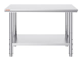 910x610mm Stainless Steel Kitchen Bench Commercial Work Food Prep Table V952-60X90X80CFGZT0001V0