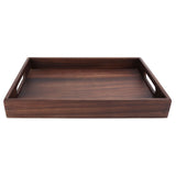 Rectangular Wooden Serving Tray with Grooves Breakfast Food Tray for Tea Coffee Fruit SnackS V1294-YM0718-3118200256311