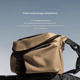 Black Ultra-Light Men's Crossbody Bag - PU Water-Resistant Sling Bag with Multi-Compartment Storage, V888-ELOSUNG56148-1