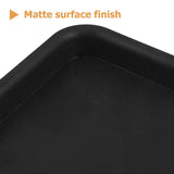 4-Pack Square Plastic Planter Saucers with Water Collection Tray and Matte Finish for Indoor Outdoor V1369-AZ3-W-16711