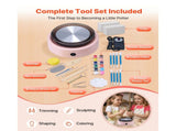 Mini Pottery, 158 mm Turntable, Forward and Reverse Rotation, Adjustable Speed, Electric Clay V952-ETLPJYXFSWJBLVJCA001V3