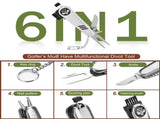 Premium Golf Accessory Kit with Rangefinder, Tees, Balls & 6-in-1 Divot Tool Brown Leather Case V1107-CS-GEFGJBPJ