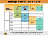 EQUIPMED 91cm Portable Folding Aluminium Access Ramp, 272kg Rated, for Wheelchair, Mobility Scooter, V219-HELRMPEQ09SA