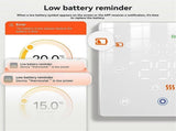Smart Home Floor Heating Switch Temperature Controller for Electric or Gas Boiler Black V1263-JX-5958