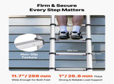 3.8m Telescoping Ladder, Aluminum Lightweight Multi-Purpose Collapsible Extension, One-Touch V952-SSLTNLSLKJBF2VP1Z001V0