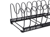 Pot Lids Organizer Rack 14 Adjustable Dividers Expandable Cutting Board Pot Lid Holder for Baking V1294-YM0901-3118250135011