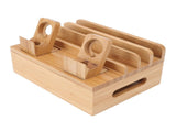 Bamboo 5-Port Charging Station Rack for Phones/Tablets/Watches V1263-JX-5011