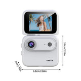Multi-Functional Flip Screen Action Camera, 4K HD Anti-Shake 143&deg Wide-Angle, Flip Screen & 360&deg V1366-AZ2-W-11608