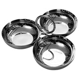 304 Stainless Steel 3 in 1 Snack Bowl with Handle, 3 Compartment Snack Plate Portable Fruit Bowl, V1366-AZ2-W-20796