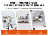 8.6" x 24" Stainless Steel Shelf, Wall Mounted Floating Shelving with Backsplash, 44 lbs Load V952-BGSCTTLL86242HBE0V0