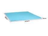 Giselle 8cm Memory Foam Mattress Topper Gel Egg Crate Foam Bamboo King MATTRESS-TOP-EC-BAM-8-K