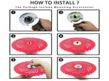 Circular Saw Blade for Weed Trimmers, 9 X 36 Teeth Carbide Tip Brush Blades with Adapter Kit, Steel V1192-AZ-W-17666
