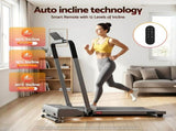 Everfit 3 in 1 Walking Pad Treadmill 20% Auto Incline Under Desk Foldable Treadmills for Home With TMILL-400H-AINC-SI