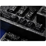 Universal Fit Carbon Fiber Keycaps Complete 119 Keys Set for Standard Keyboards Offering Wear V1192-AZ-W-23570