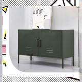 Artiss Buffet Sideboard Metal Cabinet - BASE Green AI-LOCKER-LD-GN