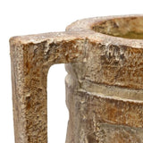 Aged Tribal Style Decorative Urn / Dried Flower Vase 46cm V637-91260VSE