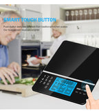 Food Scale with Nutritional Calculator, Kitchen Diet Scale, Digital Food Calorie Counting Scale for V1192-AZ-W-4017