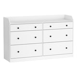 Artiss 6 Chest of Drawers - PETE White FUR-S-CDR-02-WH-AB