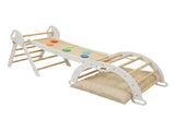 BoPeep Kids Climbing Toys Sets Toddler Toys Triangle Arch Climber Indoor White KD1193-WH-AU