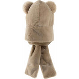 Kids Winter 3-in-1 Hat Scarf Gloves Set, 22-22.8 In Multi-Functional Cap with Faux Fur Trim, Warm V1192-AZ-W-17706