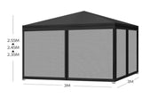 Mountview Gazebo Pop Up Marquee Outdoor Black UA0144-BK
