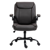 Artiss Executive Office Chair Mid Back Brwon OCHAIR-G-7023-BR