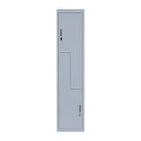Grey Two-Door L-shaped Office Gym Shed Storage Lockers V63-835121
