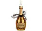 Christabelle Box of 6 Champagne Bottle Christmas Gold Glass Tree Decoration 112_YAN337S6