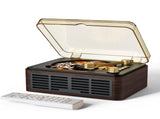 Retro CD Music Player with Bluetooth and FM Radio Multifunctional Home Audio System Brown V1263-JX-6955-2