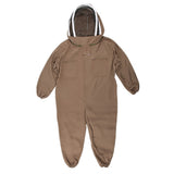 Beekeeping Protective Suit Breathable Bee Suits Smock with Zipper for Beekeepers Light BrownXXL V1294-YM0901-3111200080713