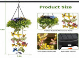 2Pack Solar Hanging Garden Lights, Gifts for Mom, 2 Pack Waterproof Solar Lights Outdoor Decor with V1107-112-64467-GRN-2PACK