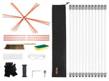 Chimney Sweep Kit, 12m Maximum Extendable Length Chimney Sweep, Chimneys Cleaning Kit with Bristle V952-YCSQSTJ39YC1BNKTL001V0